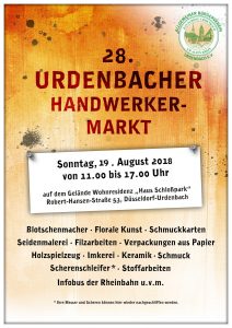 Plakat Handwerkermarkt 2018